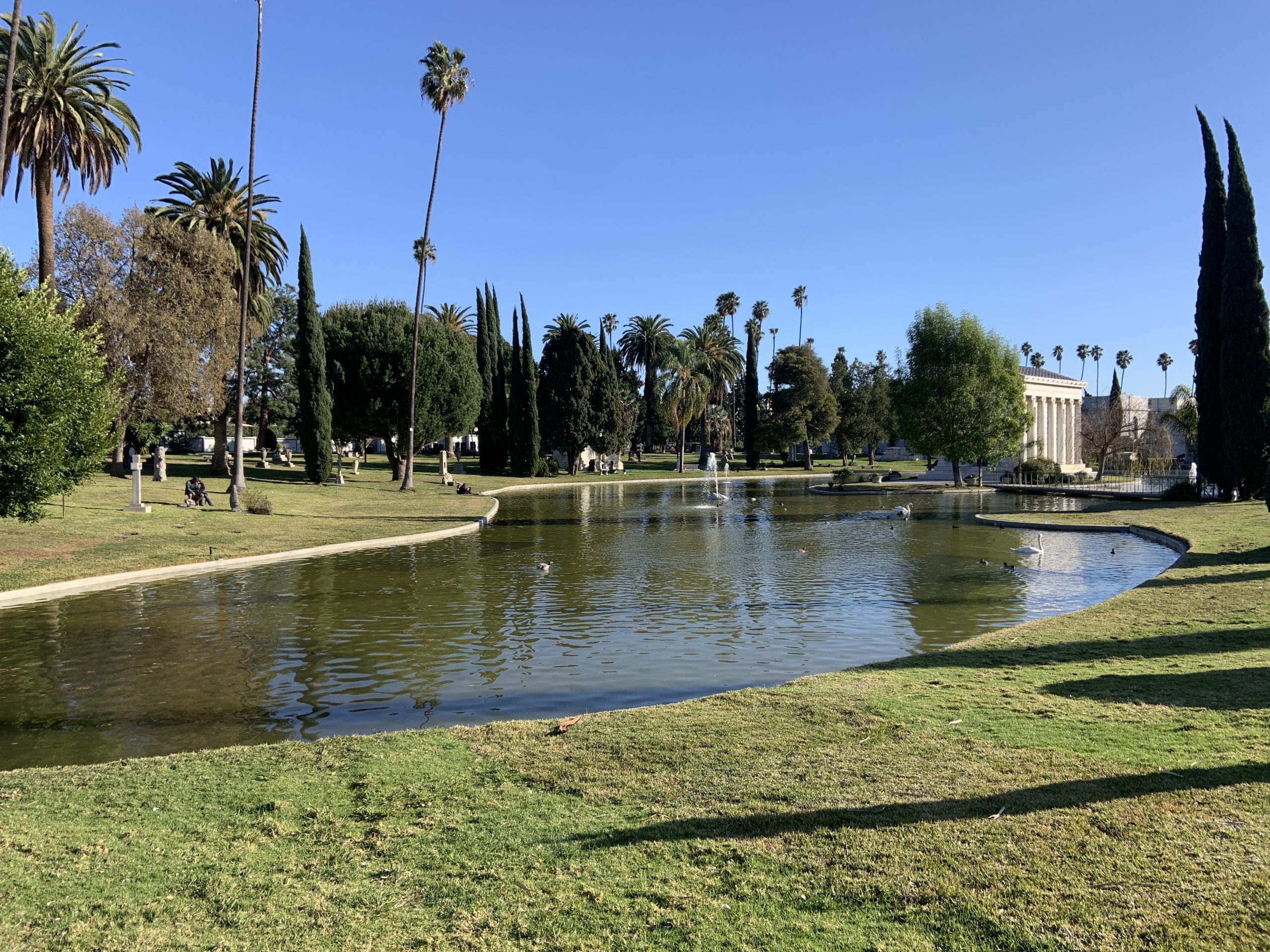 Reflection at Forever Hollywood Cemetery